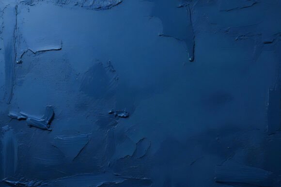 A Blue Wall with Cracks
