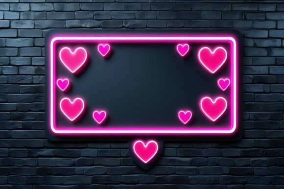 A Sign with Pink Hearts on It: A Versatile Design for Creative Projects