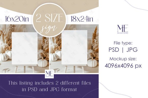 Fall Welcome Sign Mockup 18x24 16x20: A Creative Tool for Modern Designers