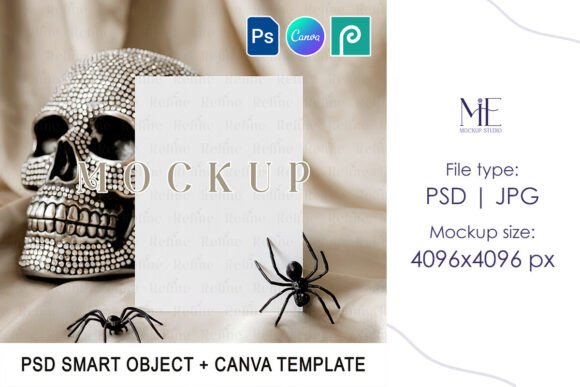 Halloween Invitation Card Mockup 5x7 PSD: A Creative Tool for Spooky Designs