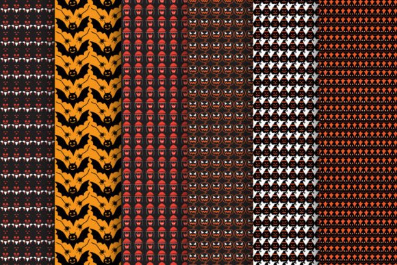 Halloween Pattern Fabrics Background