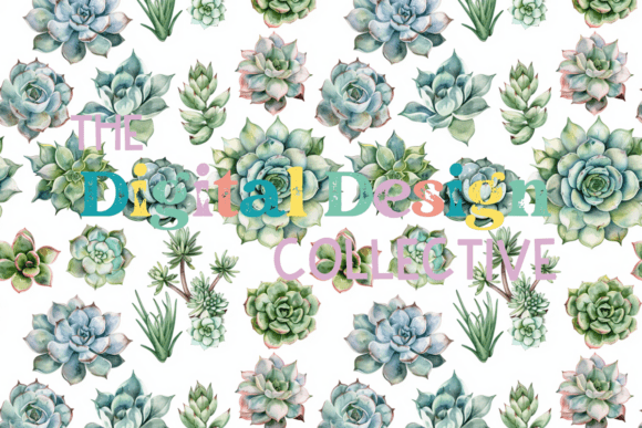 Seamless Succulent Digital Paper