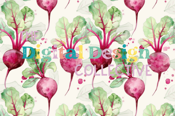 Seamless Watercolor Garden Beets Paper: A Creative Resource for All
